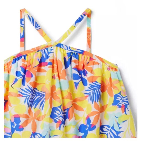 Brand New Janie & Jack Toddler Girls Palm Floral Halter Sundress, Size 2T, NWT - Picture 3 of 4